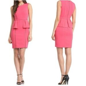 BCBGMAXAZRIA Women's Coral Ashleigh Peplum Zipper Dress 0